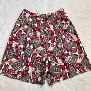 Pendleton vintage golf print knockabout shorts skort pockets Women's Size Large﻿